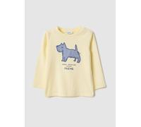 FAGOTTINO, Camiseta Amarilla De Puro Algodón Para Niño, Ajuste Regular Con Estampado, Niño, Amarillo champán, Talla: 24-30