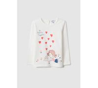 FAGOTTINO, Camiseta Blanca De Algodón Puro Ajuste Regular Para Niñas, Niña, Blanco óptico, Talla: 30-36
