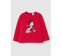 FAGOTTINO, Camiseta De Manga Larga Con Estampado De Minnie, Niña, Rojo, Talla: 30-36