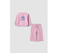FAGOTTINO, Chándal Rosa De Algodón Puro Con Bordado De Lilo & Stitch Para Niña, Niña, Rosa en polvo, Talla: 12-18