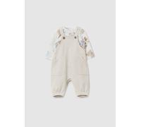 FAGOTTINO, Conjunto Camiseta Con Estampado Y Peto, Bebé Niño, Blanco/beige, Talla: 1-3