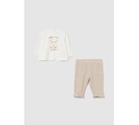 FAGOTTINO, Conjunto Camiseta Y Pantalón "home Is Where My Mum Is!", Unisex, Blanco/beige, Talla: 3-6