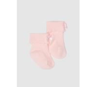 FAGOTTINO, Escarpines Rosas Para Bebé Niña En Mezcla De Algodón Elástico Con Lazo, Bebé Niña, Rosa pastel, Talla: T.U.