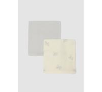 FAGOTTINO, Pack De 2 Muselinas Gris Y Blanco De Puro Algodón Para Recién Nacidos, Bebé Niño, Blanco/gris, Talla: FASUL