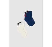 FAGOTTINO, Pack De Dos Calcetines Multicolor De Algodón Mezclado Para Bebés Con Bordados Disney, Niño, Blanco/azul, Talla: 18-24