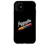 Fagquette Rainbow Bread Humorístico LGBTQ Pride Bakery Divertido Carcasa para iPhone 11