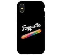 Fagquette Rainbow Bread Humorístico LGBTQ Pride Bakery Divertido Carcasa para iPhone X/XS