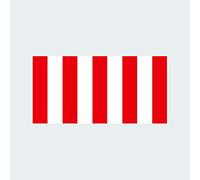 fagraphix Calcomanía autoadhesiva de la bandera de Sons of Liberty con rayas rebeldes históricas de Boston Revolutionary War, 4 pulgadas de ancho