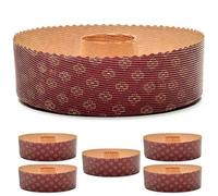 FAH FAMILY AT HOME Molde para Chiffon Cake y Bizcocho de 500 gr - 5 Moldes de 19 cm, Molde para Pasteles de Microondas, Ideal para Hornear en Horno, Resistente al Calor hasta 220°C, Reciclable