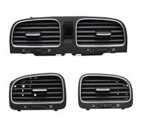 FAHBSTR Acondicionado Salida Ventilación para VW para G&olf 2009-2016 Panel Frontal Consola Ventilación Tablero Rejilla Salida Aire Acondicionado 5K0819728 5K0819703 5K0819704 del Automóvil(A Set)