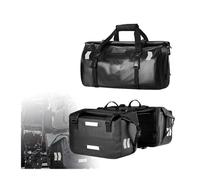 FAHBSTR Bolsa De Alforja Bolsa para Motocicleta Impermeable Asiento Trasero Bolsas Maletero Portaequipajes Viaje Sillín Portátil Ciclismo Exterior 60L 66L 40L(60L and 66L Black)