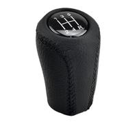 FAHBSTR Para Mazda 3 BK BL 5 CR CW 6 II GH Para CX-7 ER Para MX-5 NC III MT Accesorio 5/6 Velocidades Perilla Cambio Marchas Cuero Con Brazo Palanca Y Rótula Pomo cambio marchas(5 Speed Black)