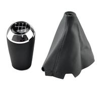 FAHBSTR Para Mazda 3 BK BL 5 CR CW 6 II GH Para CX-7 ER Para MX-5 NC III MT Accesorio 5/6 Velocidades Perilla Cambio Marchas Cuero Con Brazo Palanca Y Rótula Pomo cambio marchas(6 Speed Sliver Set)