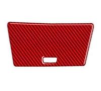 FAHBSTR Tira Decorativa para BMW X3 E83 2004-2010 Parche Decorativo Fibra Carbono Consola Central(For RHD-Red)