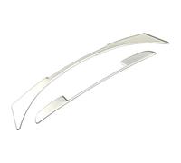 FAHBSTR Tira Decorativa para P&eugeot 2008 208 2014-2018 Juego 2 Pegatinas Embellecedoras Panel Control Mando Aire Acondicionado(Plata)