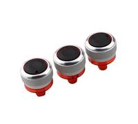 FAHBSTR Tira Decorativa para P&eugeot 206 207 2006-2011 3 Unidades Perilla Control Calefacción Aire Acondicionado(Plata)