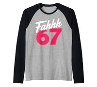 FAHHH 67 Fun Six Seven 6 7 Meme Gen Z Alpha 67 FAHH Camiseta Manga Raglan