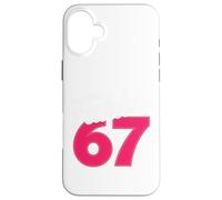FAHHH 67 Fun Six Seven 6 7 Meme Gen Z Alpha 67 FAHH Carcasa para iPhone 16 Plus