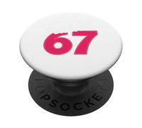 FAHHH 67 Fun Six Seven 6 7 Meme Gen Z Alpha 67 FAHH PopSockets PopGrip Adhesivo