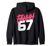 FAHHH 67 Fun Six Seven 6 7 Meme Gen Z Alpha 67 FAHH Sudadera con Capucha