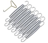 Fahibin 10 pcs 5.5inch Muelles de trampolín,Muelles para Cama Elástica,Muelles de Repuesto Resistentes en Acero,con Gancho de Remolque
