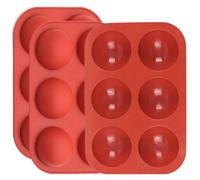 Fahibin 3pcs Juego de Moldes de Silicona Semiesfera, Molde de silicona de media esfera, molde para hornear para hacer chocolate para Hacer Chocolate, Tarta, Gelatina, Pudín