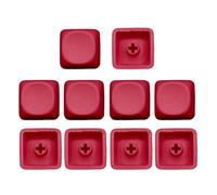 Fahoujs 10 Pieces PBTs No Grabado Espacios Keycap MOAs Altura 1U Colorante Sublimación Claves Caps para MX Switches MOA Profilschlüssel Cap