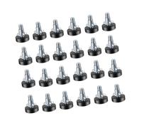 Fahoujs 12 unidades de nivel de muebles ajustable de precisión para patas de 1/4 pulgadas, bloque de muebles resistente a los arañazos para rosca doméstica, pies ajustables