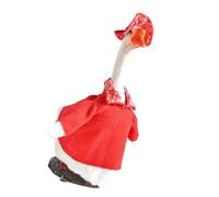 Fahoujs 58cm Festival Christmas Geese Costume with Hat For Porch Decoration Indoor Outdoor Holiday Party Yard Decors Porch Christmas Decoration