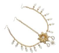 Fahoujs Bridal Headpiece Unfinished Crafting Set Wedding Hair Ornament Plastic Resin Headdress Component Easy Assembly Resin Plastic Wedding Headpiece Kit