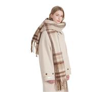 Fahoujs Chal de lujo con estampado de cuadros para mujer, bufanda acogedora de invierno a, accesorio, bufanda a cuadros, chal