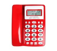 Fahoujs Corded Telephone Desktop House Phone Seniors Caller Big Button Integrated for Home Office Guest Room Fixed Landline Phone