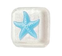 Fahoujs Gamings Keycaps Starfishs Drop Adhesivo Resina Keycap Océanos Estilos Backstreuit Parece A través de Keycap Para Teclados Mecánicos Translúcido