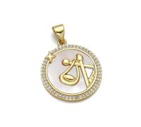 Fahoujs Hallazgos De Joyería Constelaciones Encanto Componente Latón Multifauntal Colgante Para Diferentes Edades Collar Encanto, talla única, como se describe, como se describe