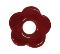 Fahoujs Hollow Cinco pétalos de flores Encanto de flores Joyas de un solo agujero flores encanto resina colgante accesorios de joyería hacen accesorios duraderos, talla única, como se describe