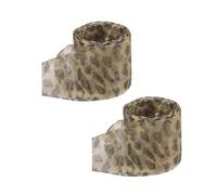 Fahoujs Leopardo Impresión Punta de zapato de banda pura de 140 cm Cordones Planos de Poliéster Cordones de Zapato Reemplazo para Zapatillas de deporte Corredor Colorido Cordones, Amarillo Leopard