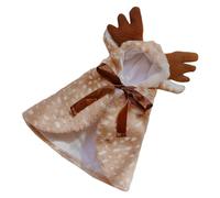 Fahoujs Perro gato divertido reno cosplay disfraz peludo suave cómodo Cloak accesorio de disfraz Accesorios de vestir Accesorios de invierno cálido para perros