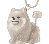 Fahoujs Pet Hair Memorial Keepakes Keychain Hundeform Figur Fell Kollektor Box Clear Hanging Bag Charme Accessoires Geschenk Haustier Erinnerungen Keetsakes Box