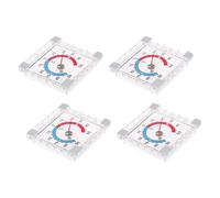 Fahoujs Premium 3.5 in Outdoor Temperature Gauge with Bold Numbers and Permanent Plastic Construction Decorative Weather Instrument Window