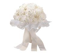 Fahoujs Premium Artificial Wedding Bouquet Natural Looking Silk Flowers Comfortable Handle for and Decorators Everlasting Wedding Flowers