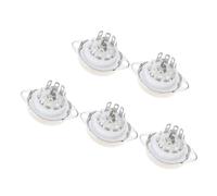 Fahoujs Professional 9 Prongs Electrons Tube Base Using Classical Wiring Techniques Strong 9 Pin Socket for Sound Systems Gold Plate Contacts Tube Socket for Minimal Signal Deformation