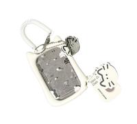 Fahoujs Student Essential Silicon Meal Card Bushülle Transparente Gatos Form Aufbewahrungskoffer mit abnehmbarem Riemen tragbare Katzen Ohrhülle