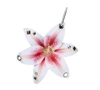 Fahoujs Stylish Flower Keychain Lightweight Resin Plastic Keyring Pendant Hanging Decoration for Bags and Daily Use Flower Keychain