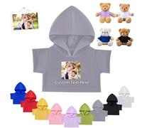 FAHOXUMR Ropa Personalizada para Ositos de Peluche con Foto y Nombre, Ropa Personalizada para Ositos 20-40 cm Muñecos Haz tu Propia Camisa Muñecos Peluche