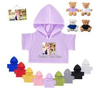FAHOXUMR Ropa Personalizada para Ositos de Peluche con Foto y Nombre, Ropa Personalizada para Ositos 20-40 cm Muñecos Haz tu Propia Camisa Muñecos Peluche