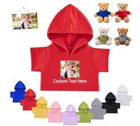FAHOXUMR Ropa Personalizada para Ositos de Peluche con Foto y Nombre, Ropa Personalizada para Ositos 20-40 cm Muñecos Haz tu Propia Camisa Muñecos Peluche