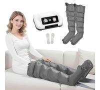 FahQuintuple Presoterapia para Casa Botas Presoterapia Piernas Y Abdomen 6 Camaras Masajeador De Piernas Maquina De Presoterapia Profesional con Drenaje Linfático, Alivia Piernas Cansadas