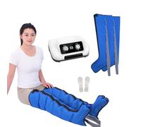 FahQuintuple Presoterapia Piernas Y Abdomen para Casa, Botas Presoterapia Profesional Piernas, 6 Camaras Masajeador De Piernas con Drenaje Linfático - Alivio del Dolor Muscular, Mejora Circulación