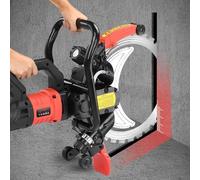 FahQuintuple Sierra De Hormigón Eléctrica De 16 Pulgadas con 2 Hojas De Sierra 9500W/12000W Sierra Cortadora De Anillo De Sierra De Hormigón con Supresión De Polvo Alimentada con Agua