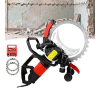 FahQuintuple Sierra Toroidal para Hormigón con 2 Hojas, 16 Pulgadas Sierra Eléctrica para Hormigón, Profundidad De Corte 29 Cm con Supresión De Polvo Alimentada por Agua Maquina De Corte De Azulejos